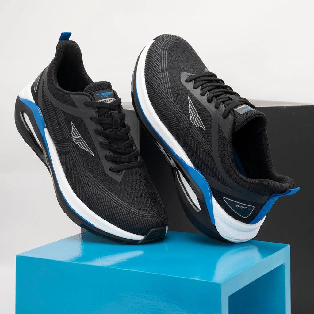 Athleisure Sports Shoes for Men in Black and Blue | Low-Cut Shoes. — photo 6