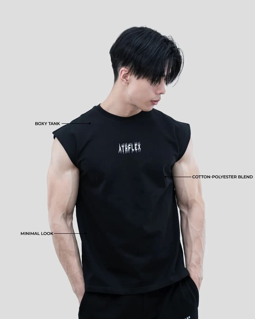 Dark Flex Boxy tank — photo 4