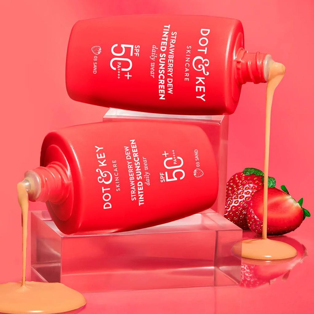 Strawberry Dew Tinted Sunscreen Sand, Pack of 2 — 100g
