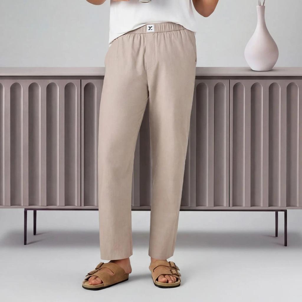 Ultra-Breathable Cotton Chambray Pyjamas - Taupe Grey