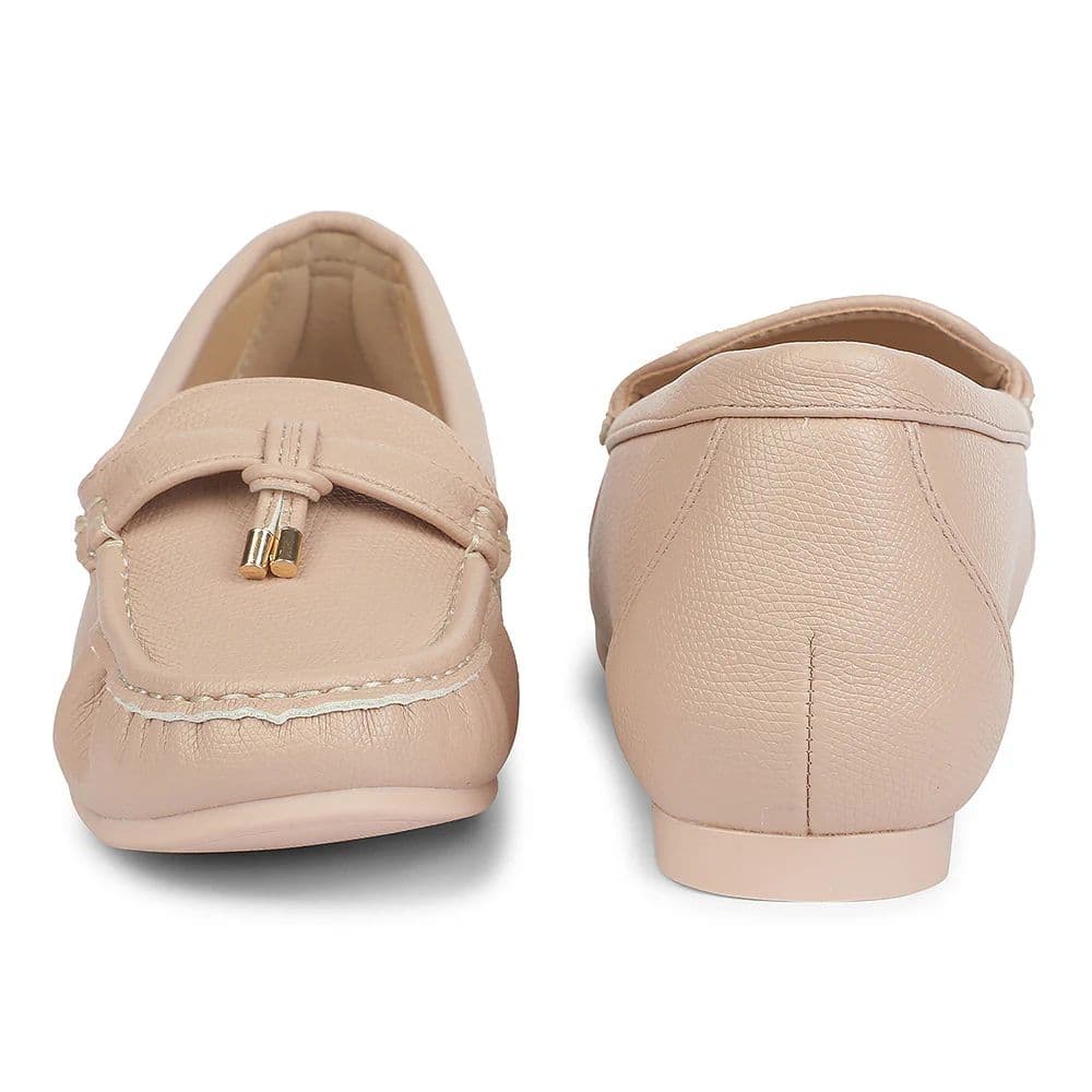 Healers Beige Casual Flat Ballerina for Women ZQ-FDBL-13 by Liberty — photo 6