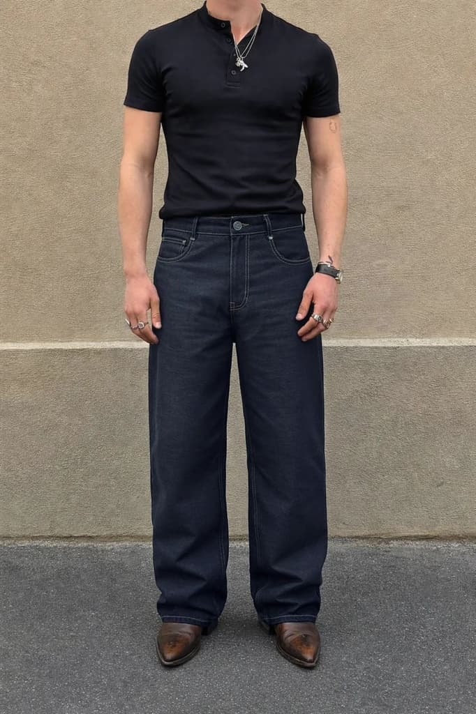 Fake Denim Supersoft Baggy Pants — photo 8