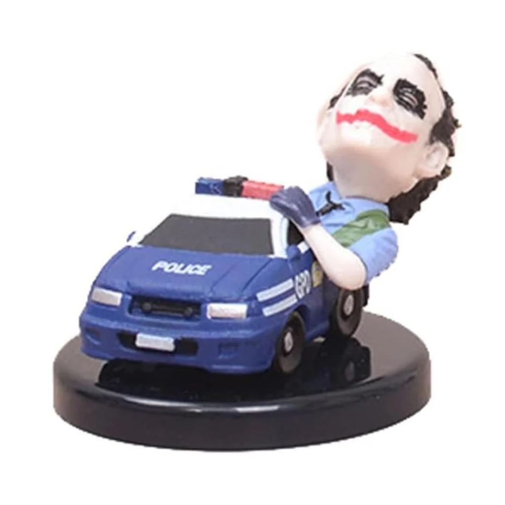 Mini Mayhem: Joker Edition Figurines | Pocket-Sized Madness — Joker: Hanging from Police Car