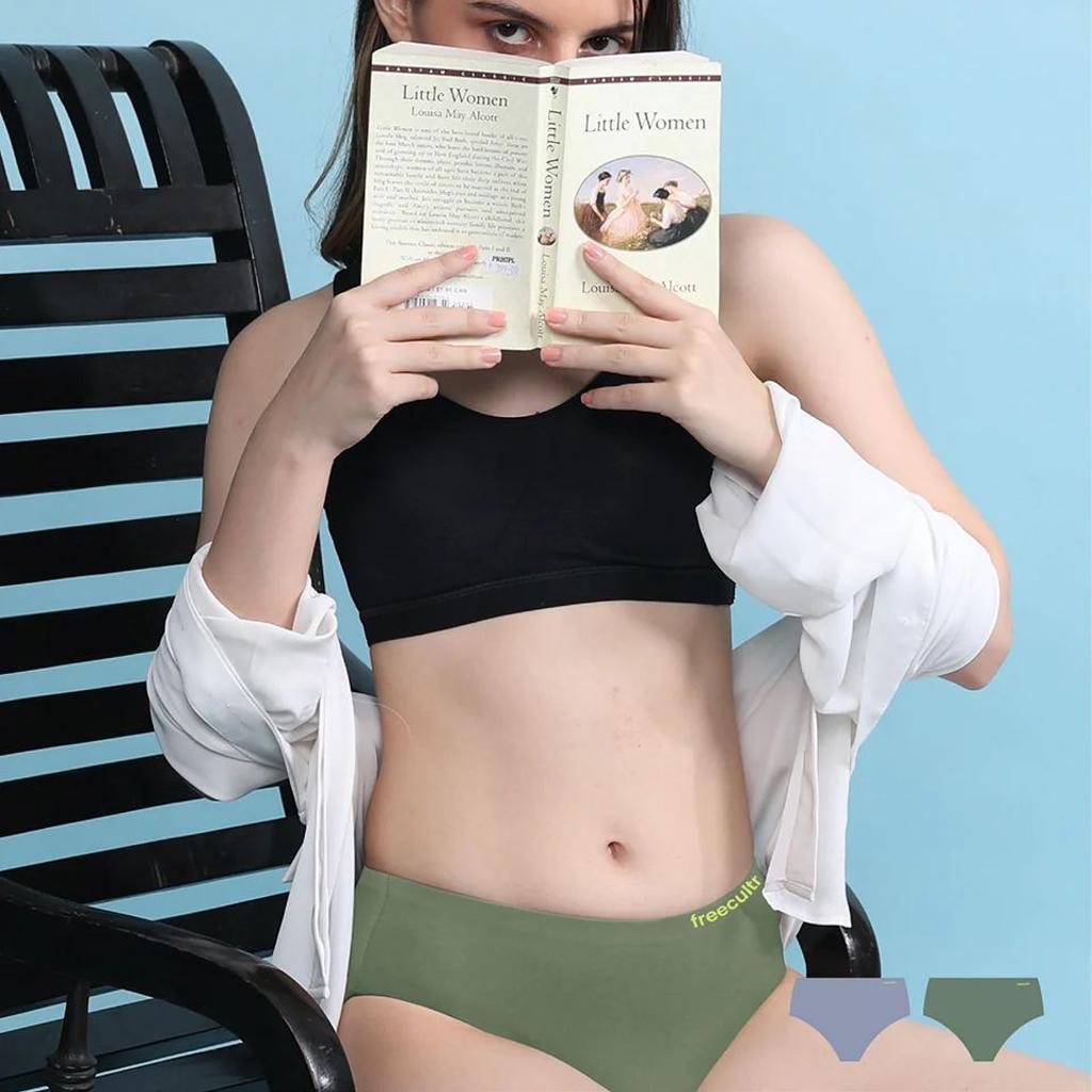 Seamless No Show Micro Modal Hipster panties pack of 2