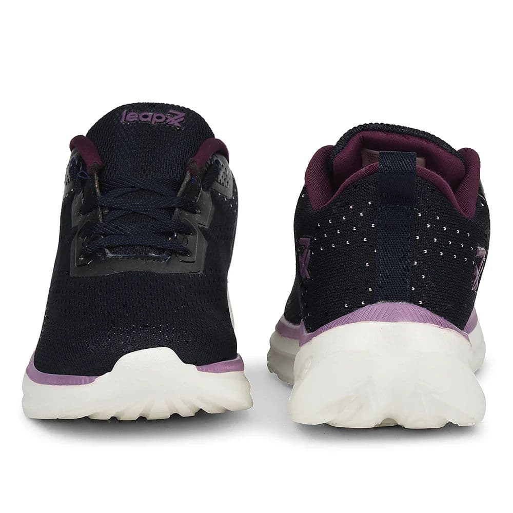 Leap7x Navy Blue Sports Lacing Running Shoes For Women GHD-10 By Liberty — photo 6