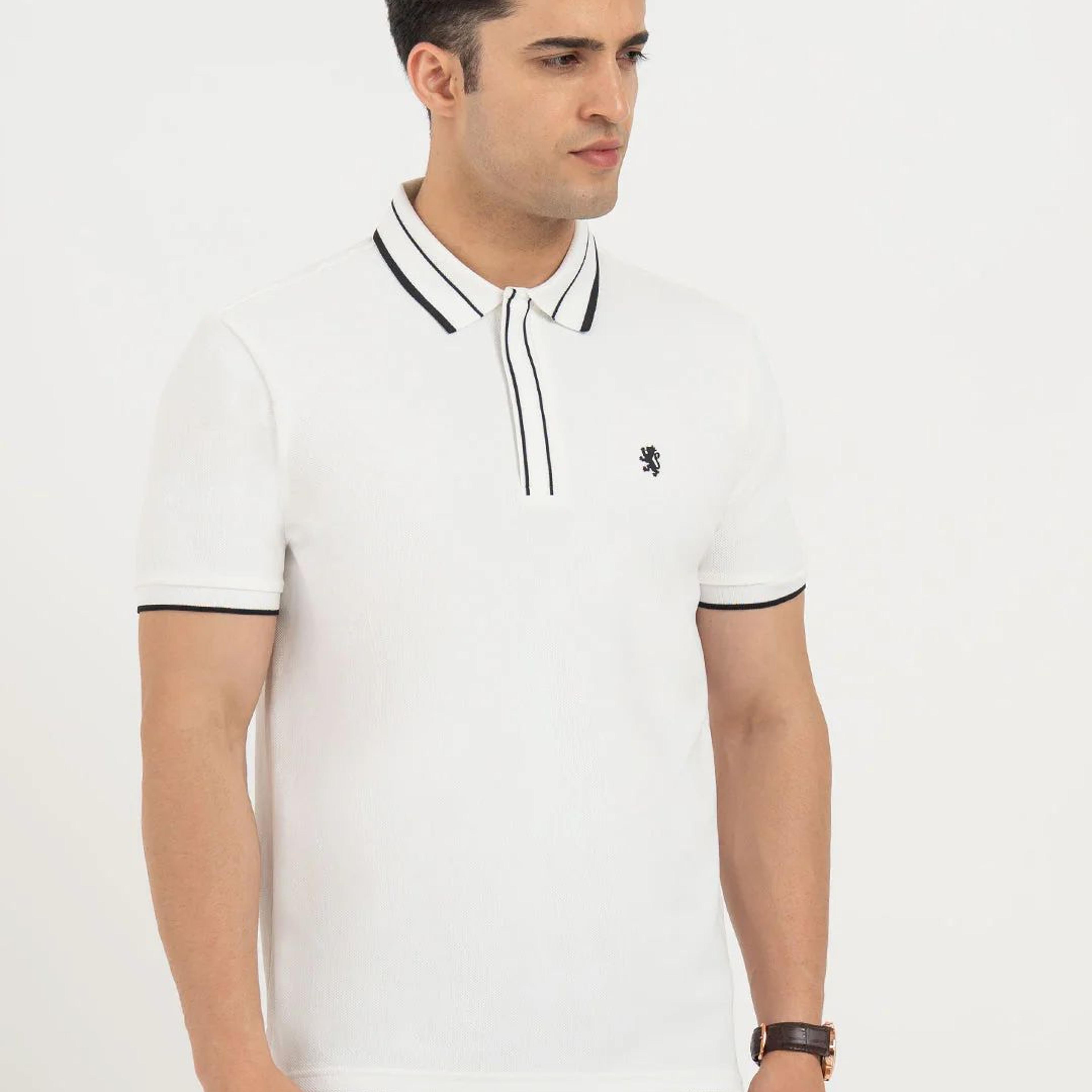 Polo T Shirts for Men in White | Classic Polo T Shirts