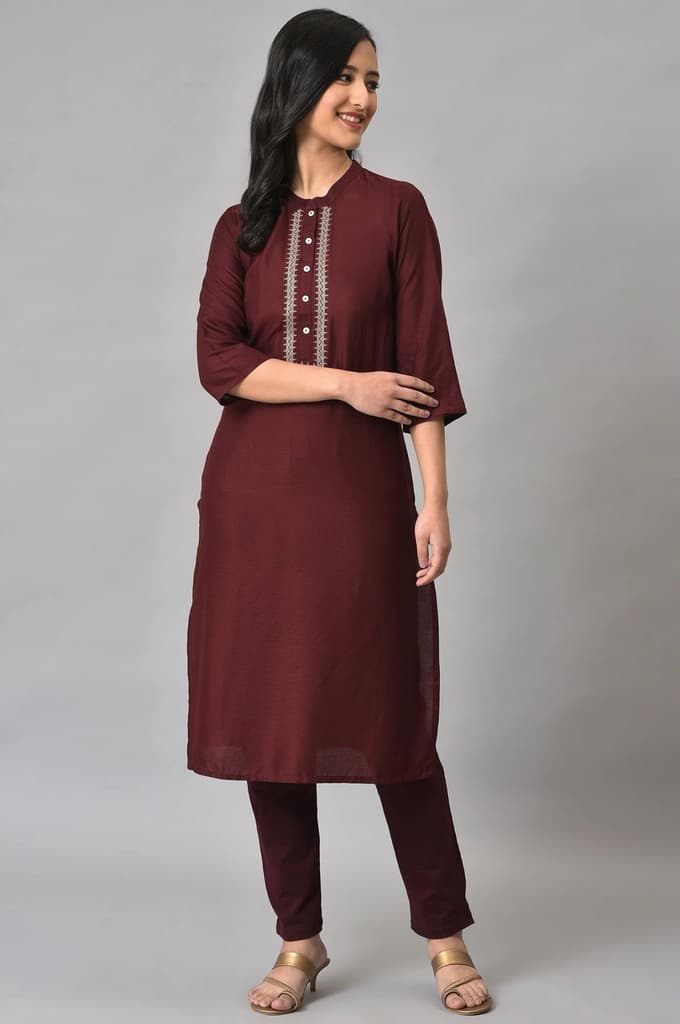 Red Cotton Jersey Pants — photo 3