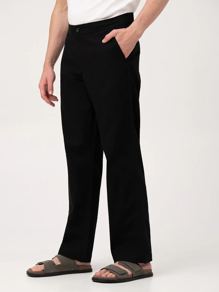 Monaco Black Relaxed Fit Lounge Pants — photo 9