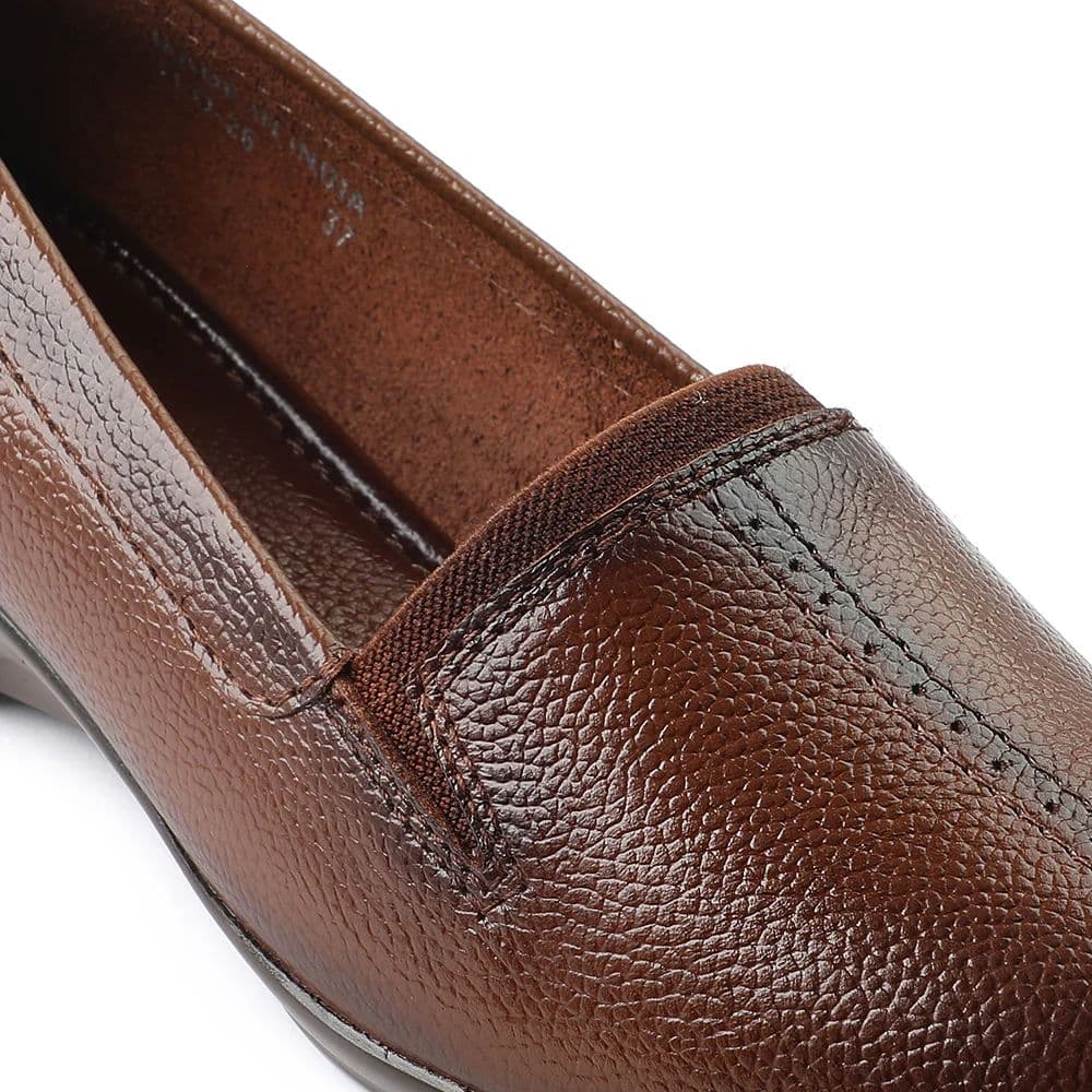 Healers Tan Ballerina Shoes For Women TLO-26 By Liberty — photo 6