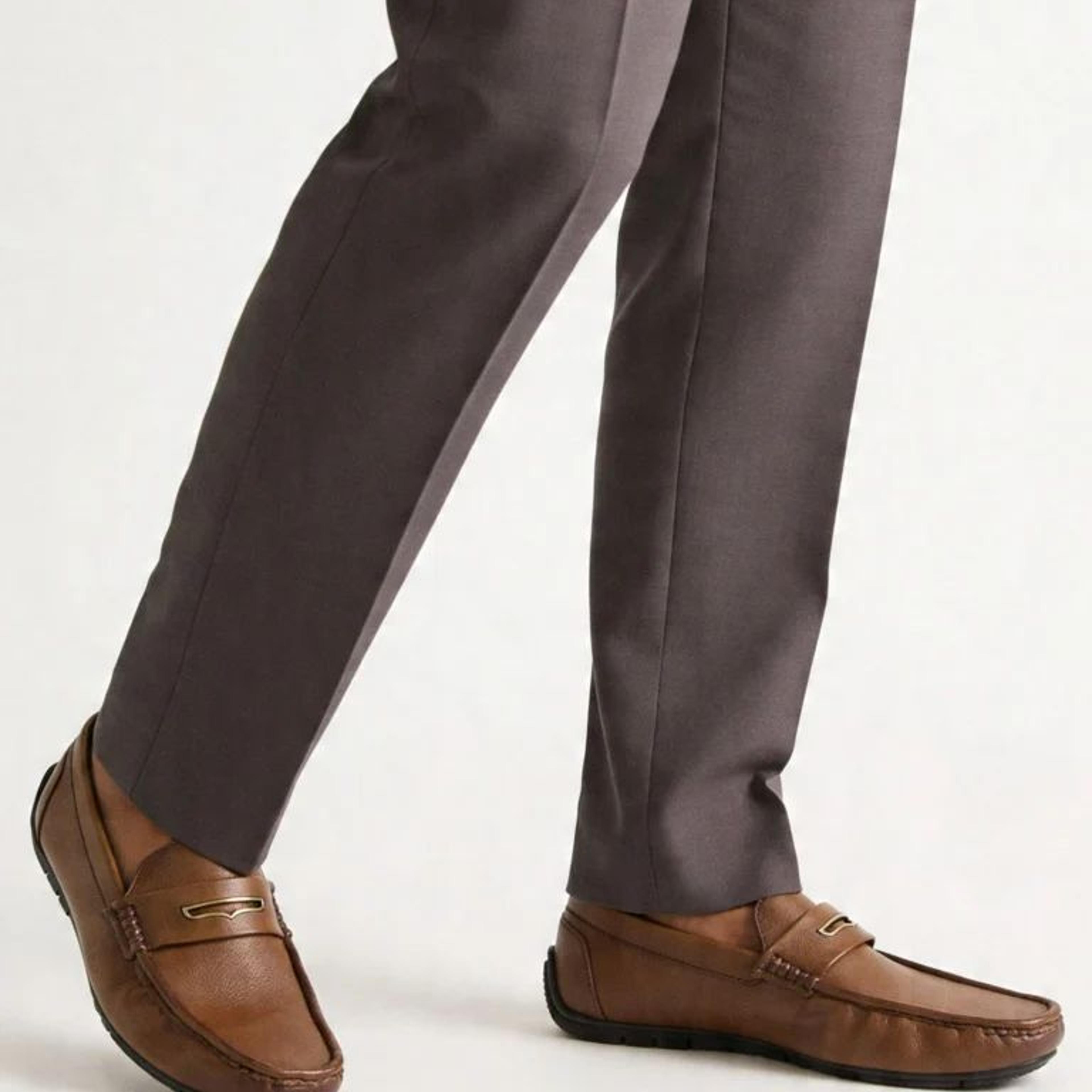 SOLEPLAY Tan Hardware-Detailed Textured Loafers