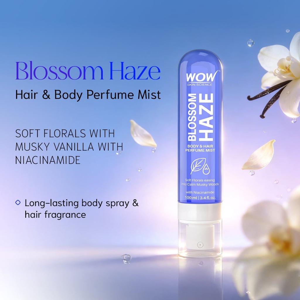 Blossom Haze Hair & Body Mist Warm Woods & Floral Elegance