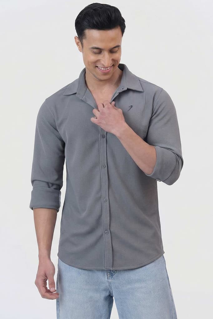 Foundation Fullsleeves Shirt Light Grey — photo 5