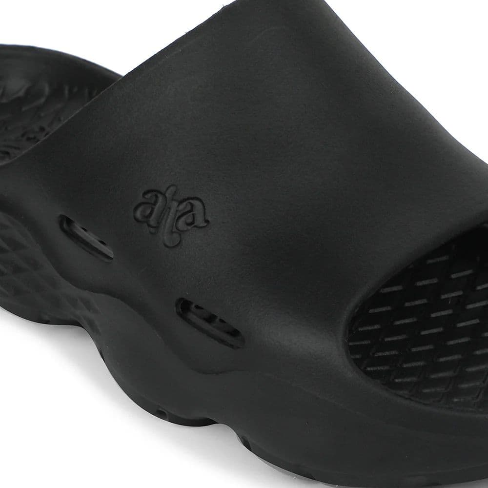 A-HA Black Casual Slipper For Men SOFTWALK By Liberty — photo 4