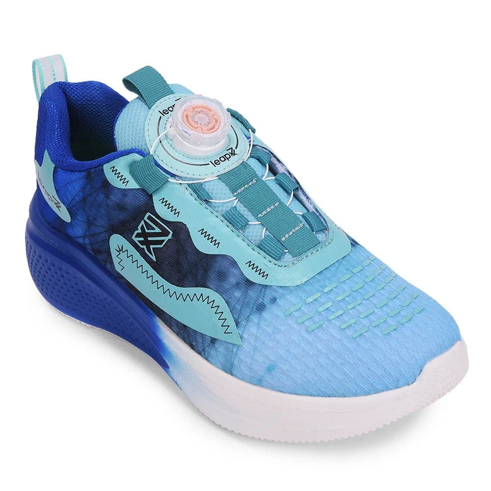 LEAP7X BOUNCEBUDE Sea Green Sports Non Lacing Jogging Shoes for Kids by Liberty — 9C/27 / Sea Green
