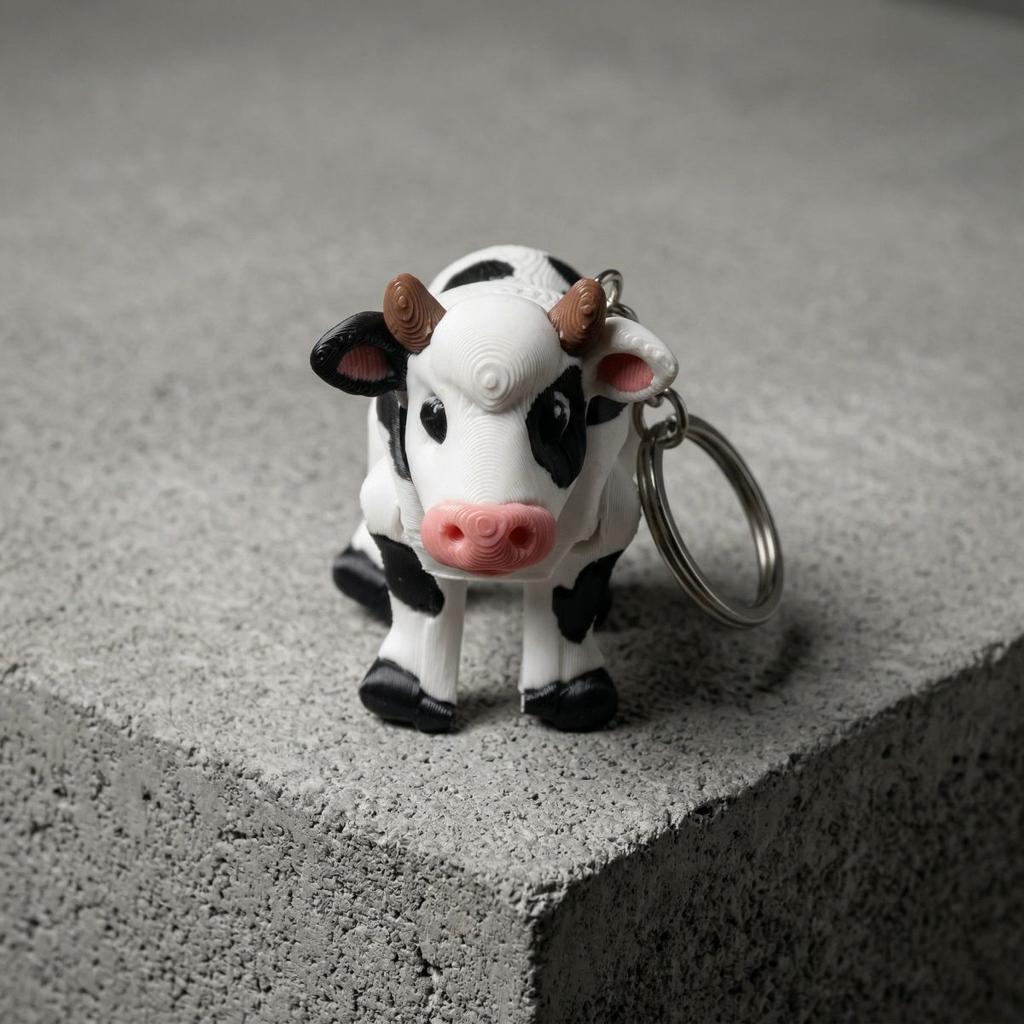 Cow Keychain