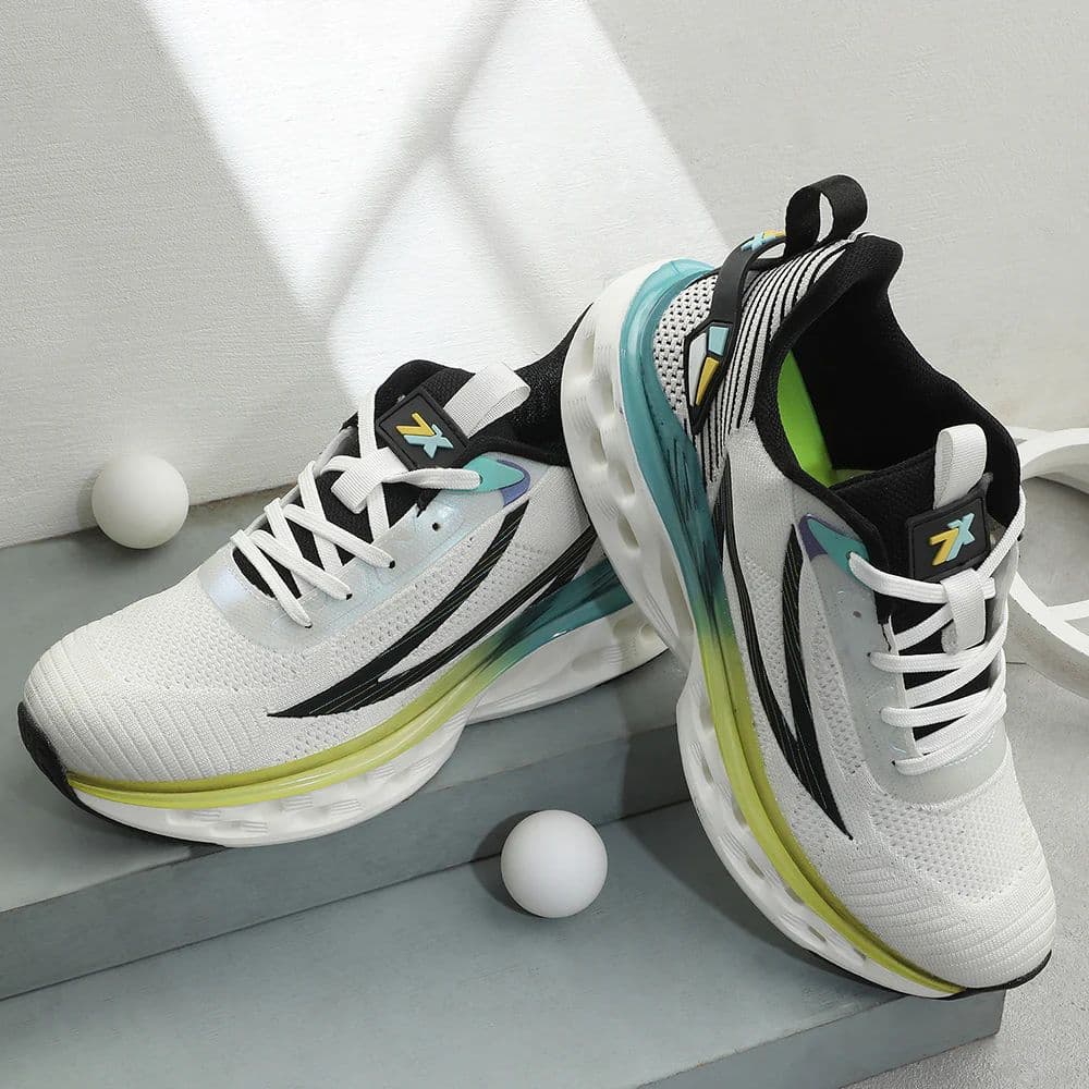 Leap7x White Sports Running Shoes For Men NEPTUNE-1E By Liberty — photo 4