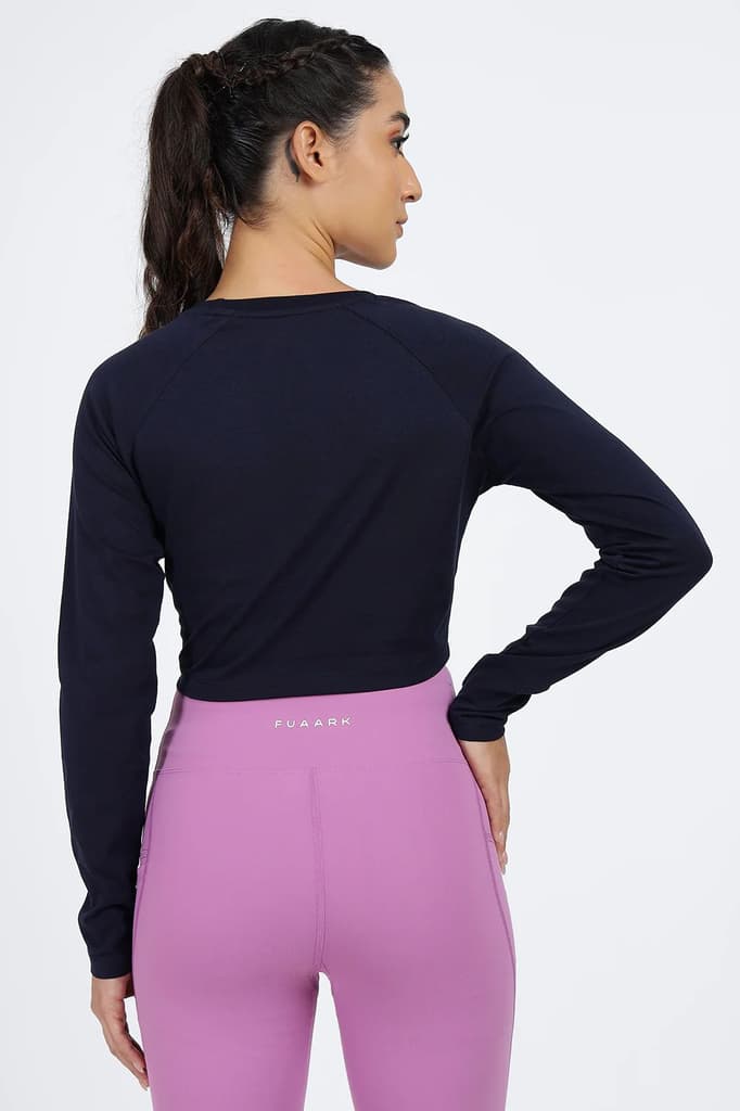 Legacy Crop Top T-shirt Navy — photo 7