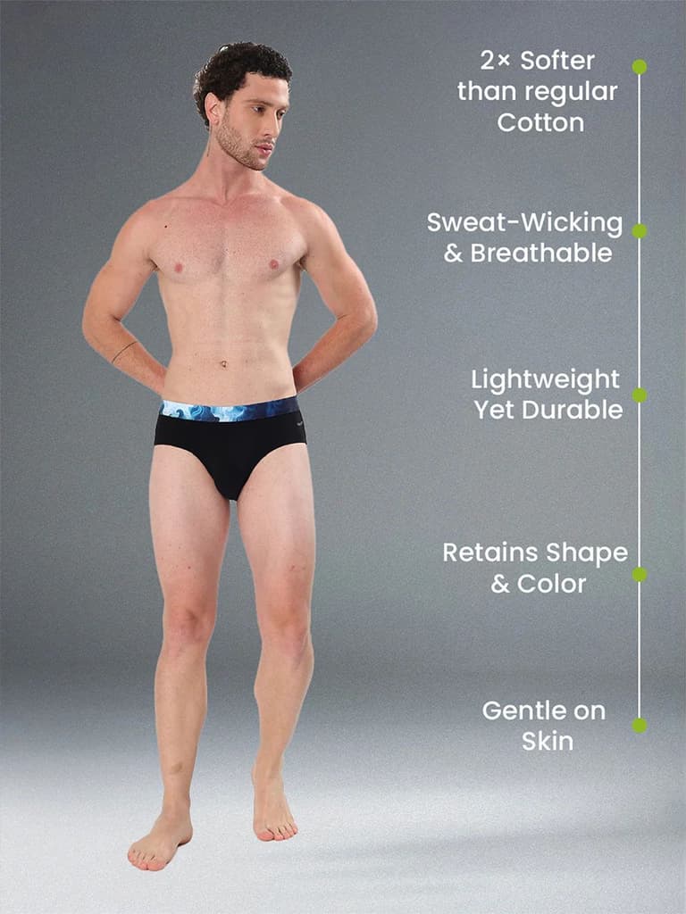 Men's Cotton Abstract Waistband Brief – Pack of 1 — photo 6