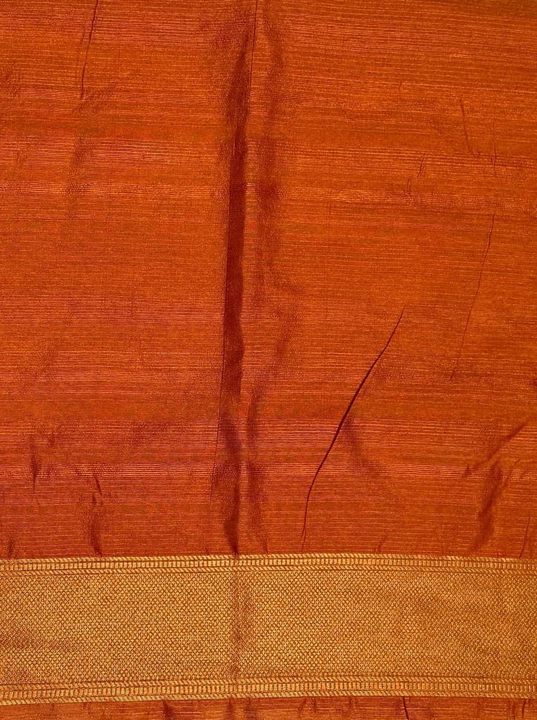 MIMOSA Women's Woven Design Banarasi Style dola silk Saree with Blouse Piece - Rust ( SA00003137RSFREE ) — photo 5