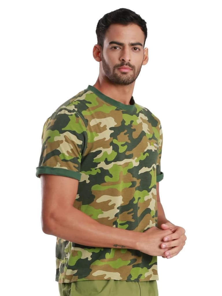 Full Camo Camo Printed Organic Bamboo T-Shirt (Pack Of 1) — photo 3