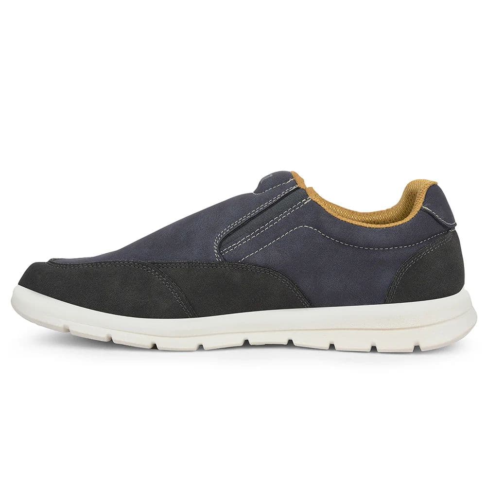 Leap7x Blue Casual Non Lacing Sneakers For Men FRINKS-2E By Liberty — photo 3