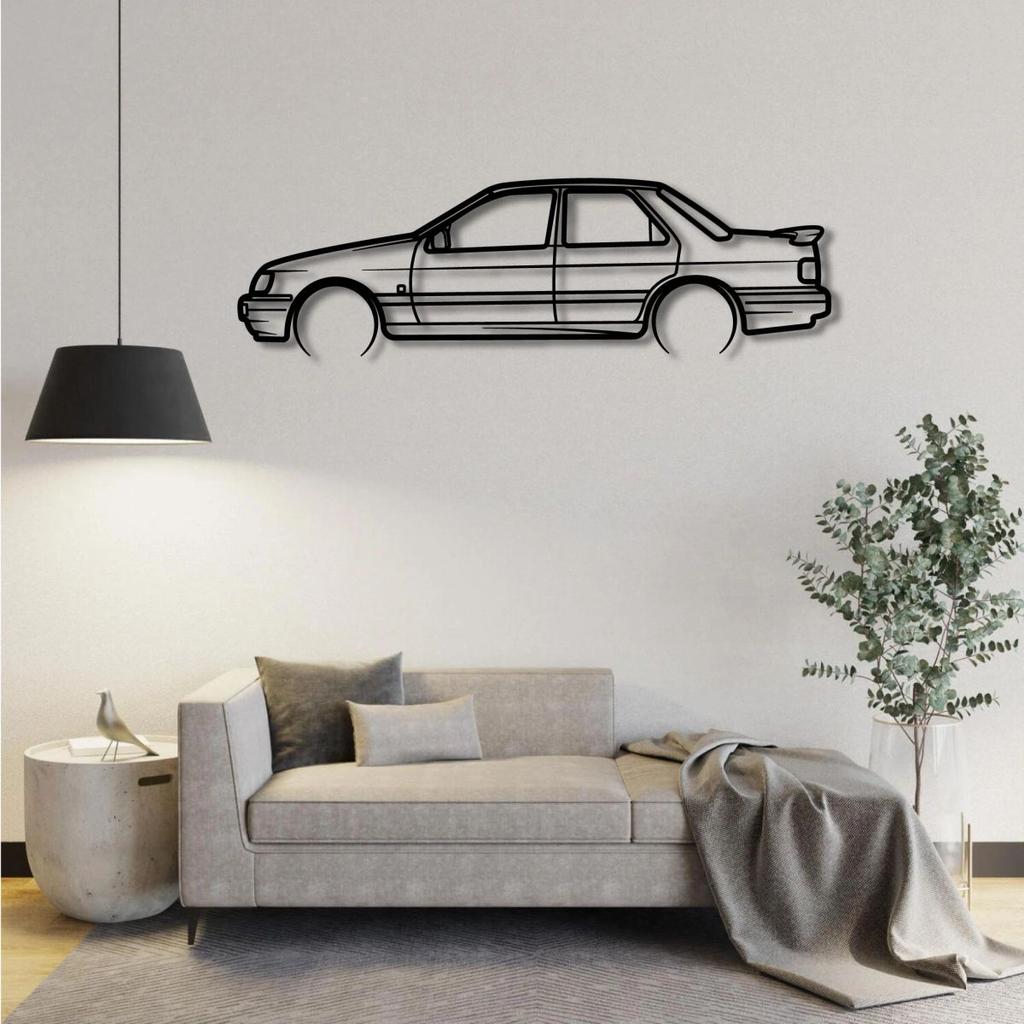 FORD SIERRA SAPPHIRE RS COSWORTH METAL WALL ART — photo 2