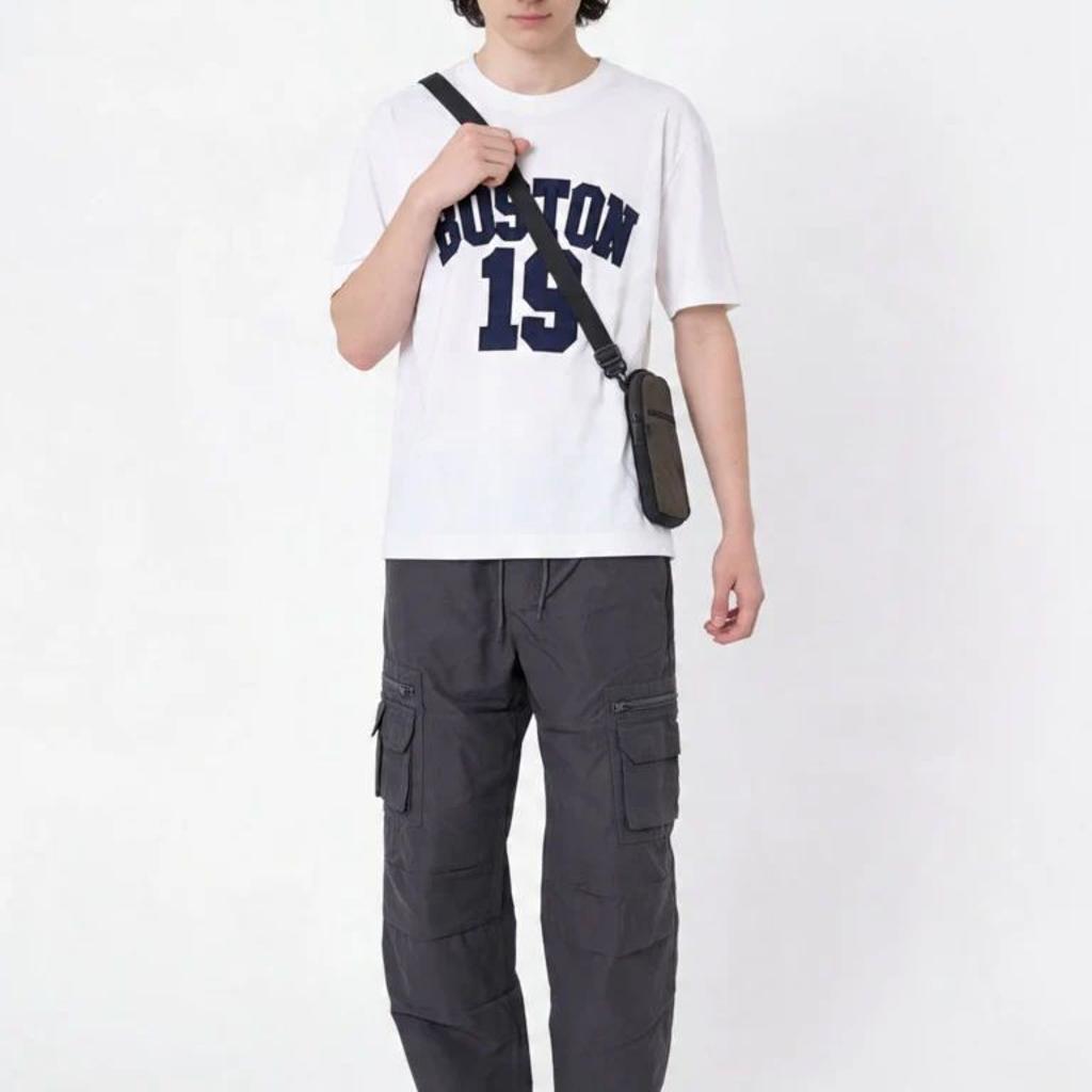 Y&F Kids Boys Olive Mid-Rise Cotton-Blend Cargo Pants