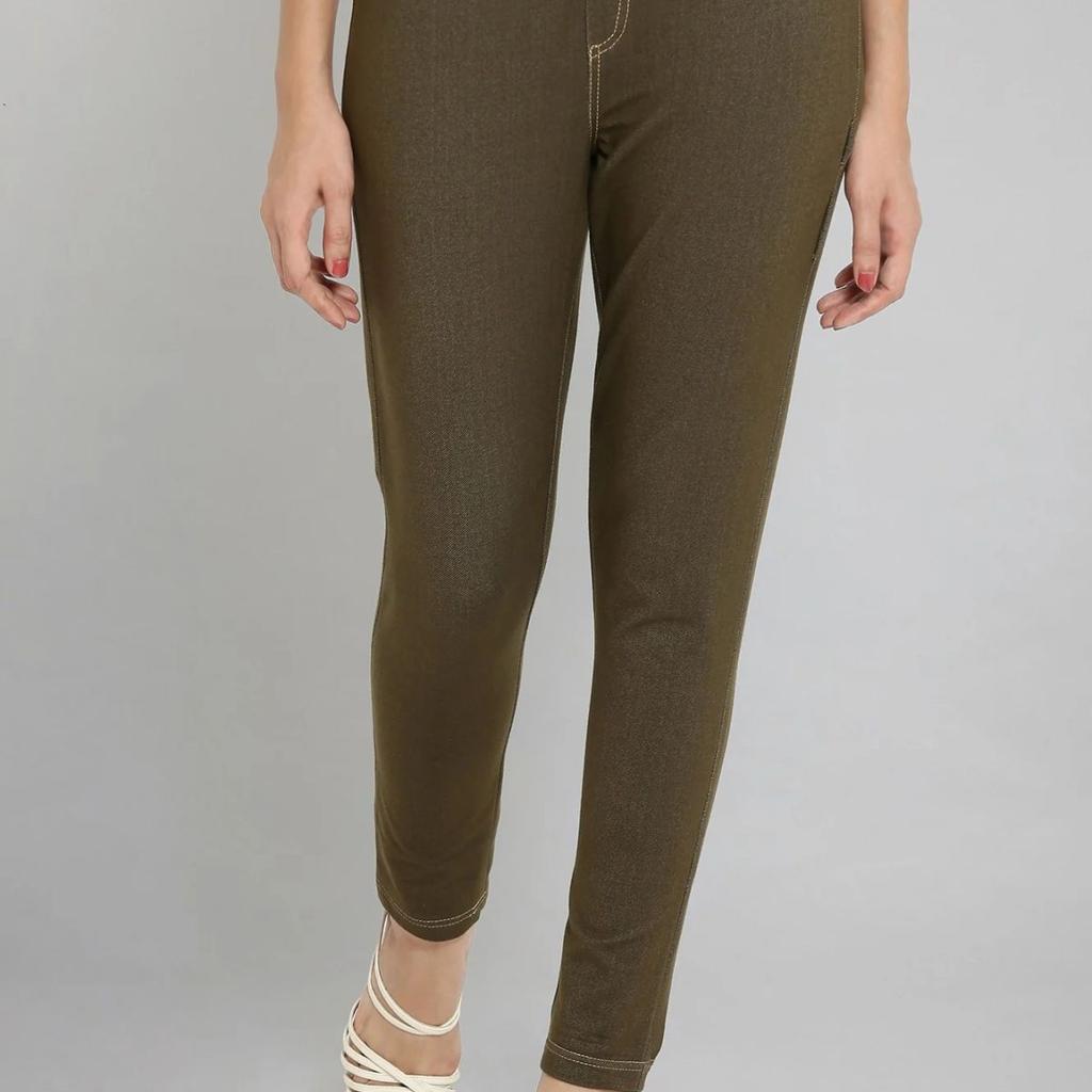 Olive Green Straight Jegging