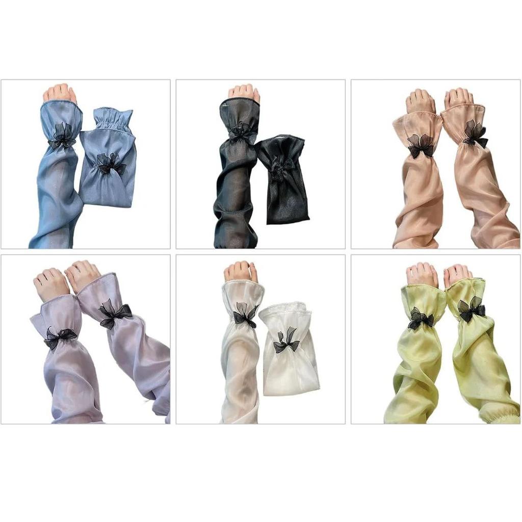 Sunproof Arm Sleeves for Women | Bowknot UV Protection Arm Covers — photo 7