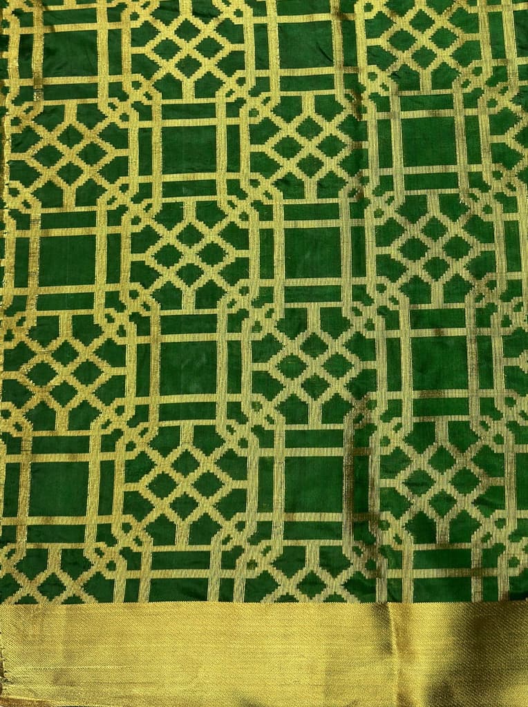 MIMOSA Women's Woven Design Banarasi Style Art Silk Saree with Blouse Piece - Green ( SA00003121GRNFREE ) — photo 6