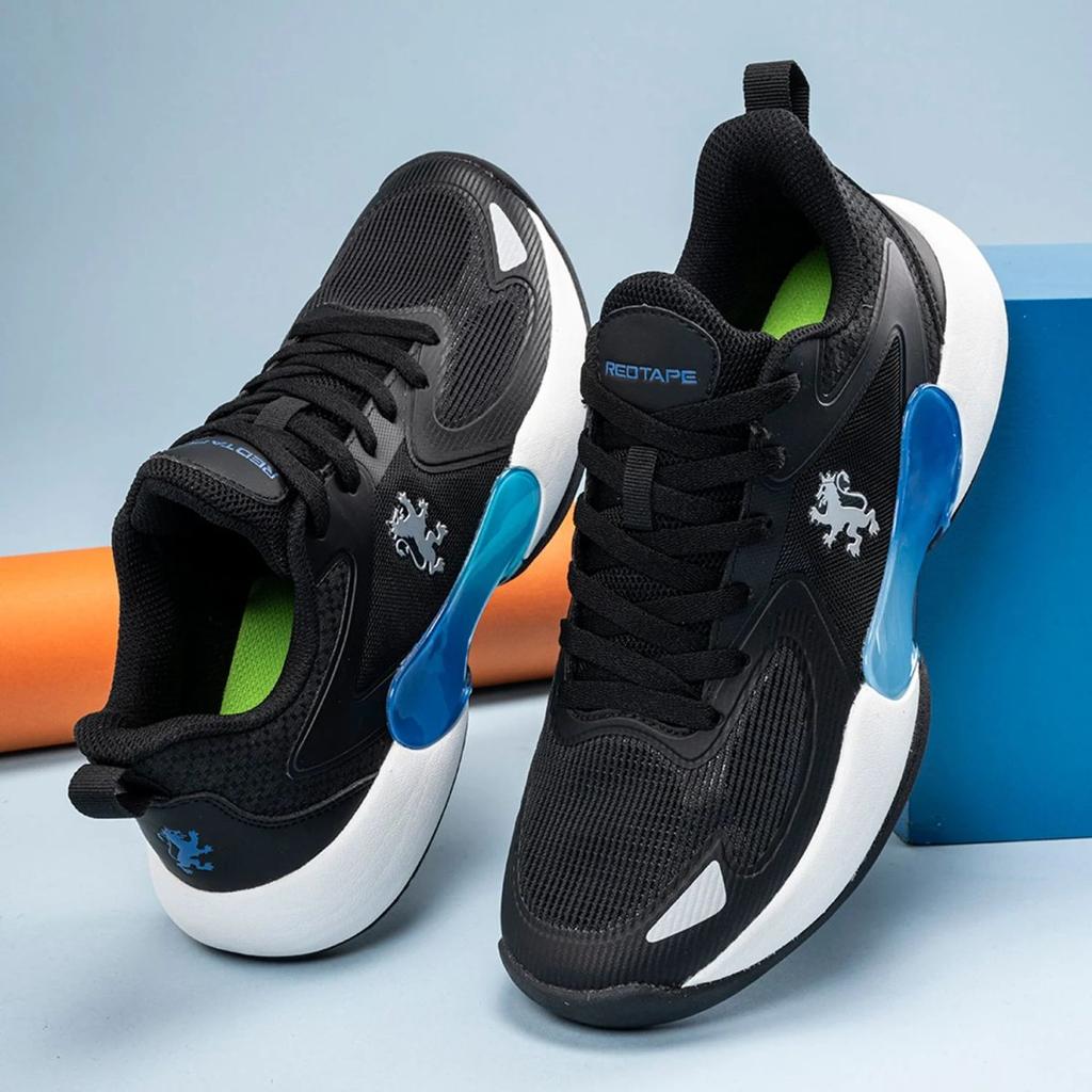 Basketball Shoes for Men in Black and Blue — photo 6