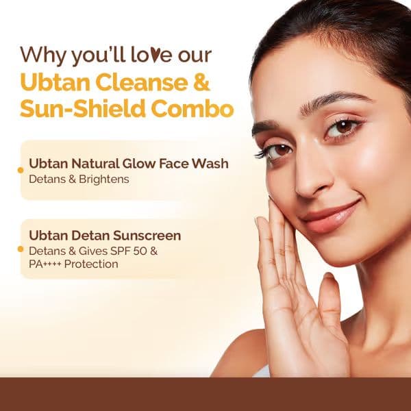 Ubtan Cleanse & Sun-Shield Combo - 100ml + 50g
