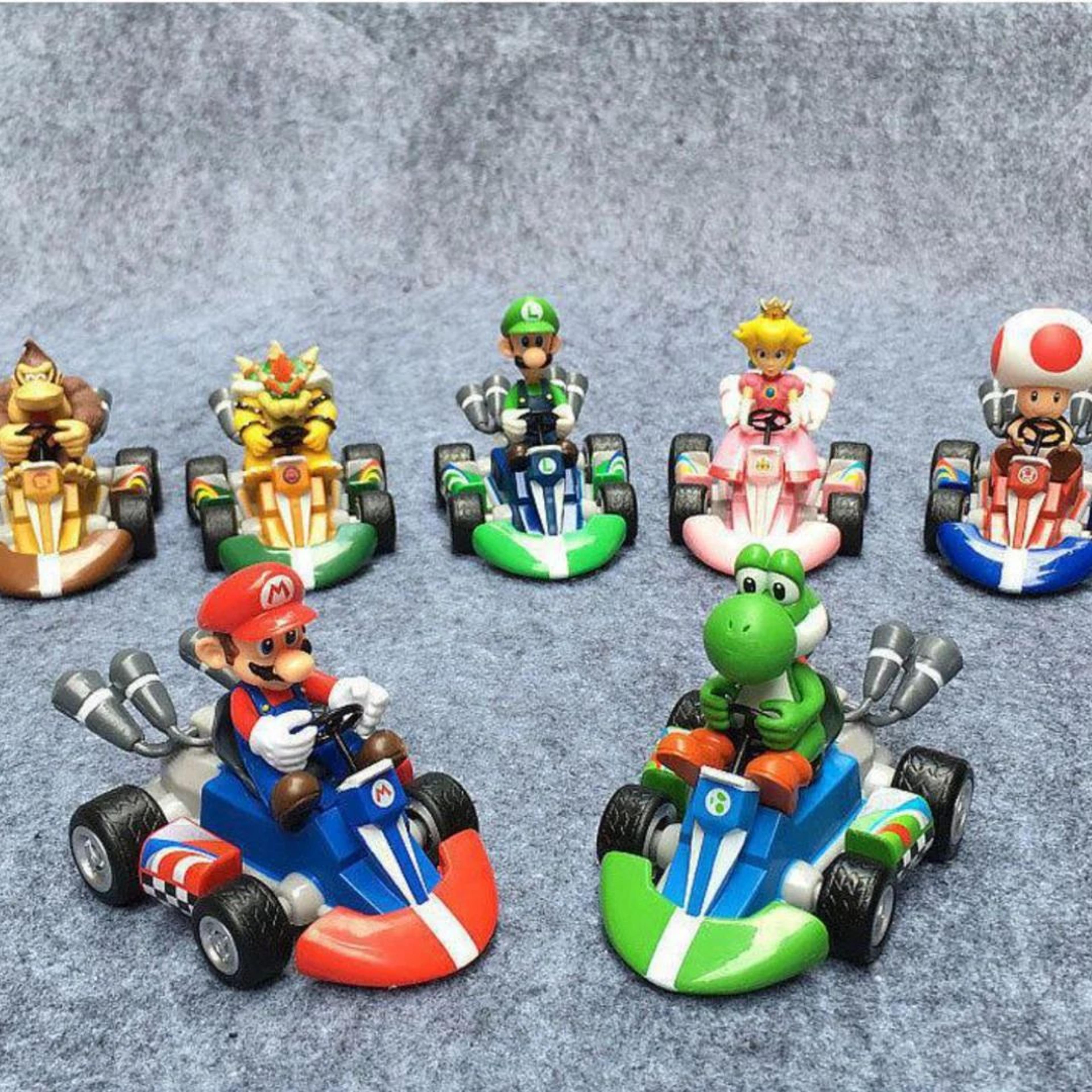 Mario Kart Pull-Back Racing Cars – Collectible Racers
