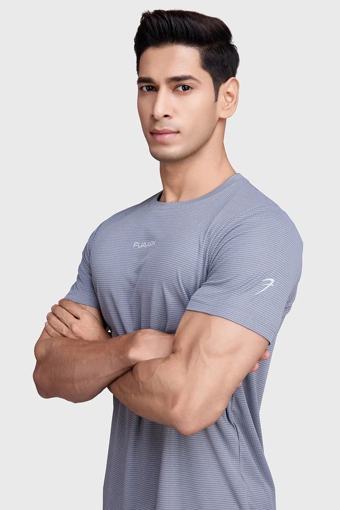 Checks Running T-shirt Ultimate Grey — photo 4