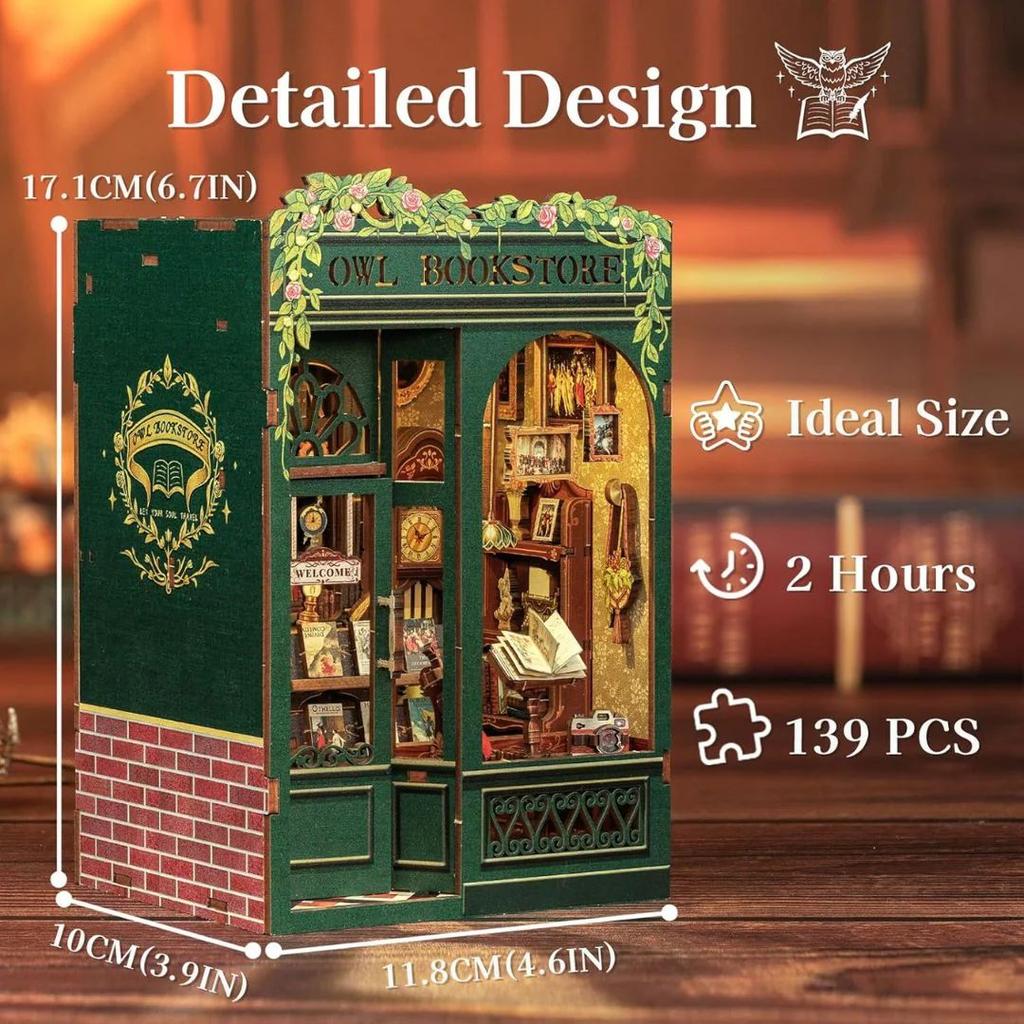 DIY Book Nook Kit | Renaissance-Inspired Miniature Model with LED — photo 5