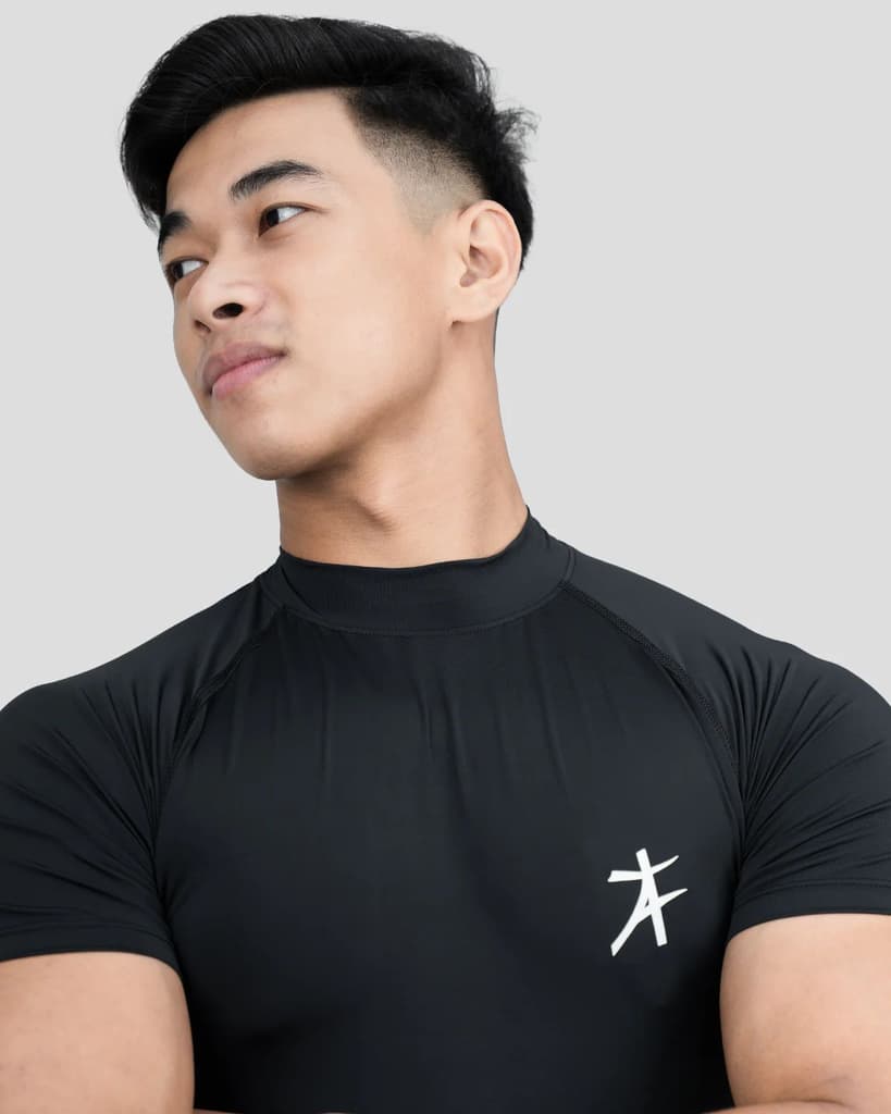 Hustle High Neck Compression T-shirt — photo 4