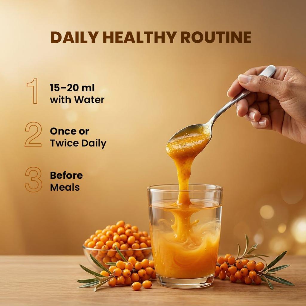Himalayan Sea Buckthorn Berry Pulp Concentrate Nutrient-Dense