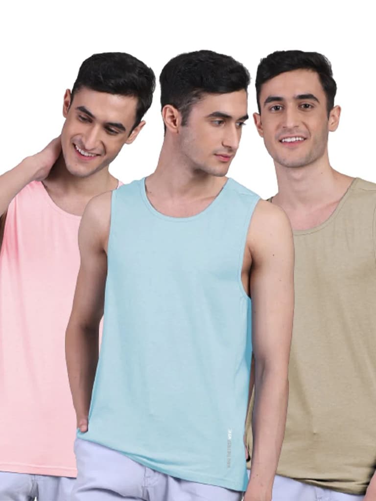 Twin Skin Organic Bamboo Vest - Active Fit (Pack of 3) — photo 13