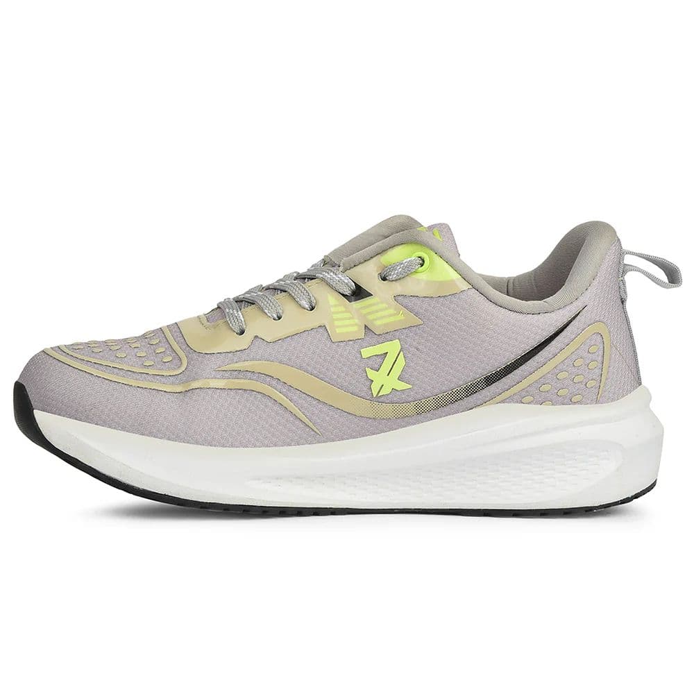 Leap7x Light Grey Sports Lacing Running Shoes For Men GHD-29 By Liberty — photo 3