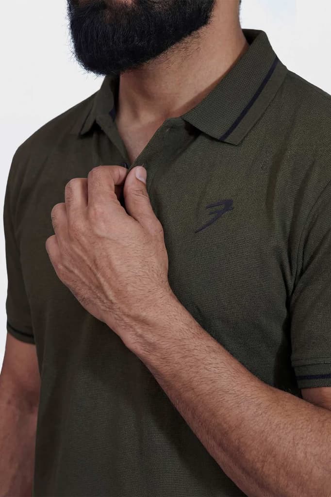 Mark Polo T-shirt Olive — photo 5
