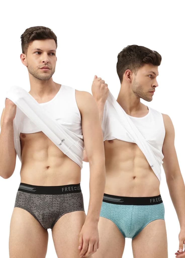 Men's Anti-Bacterial Printed Micro Modal Brief (Pack of 2) — photo 17