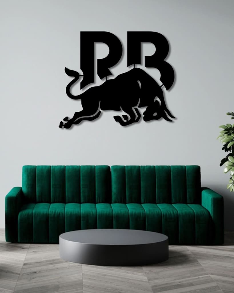RACING BULL F1 TEAM LOGO METAL WALL ART