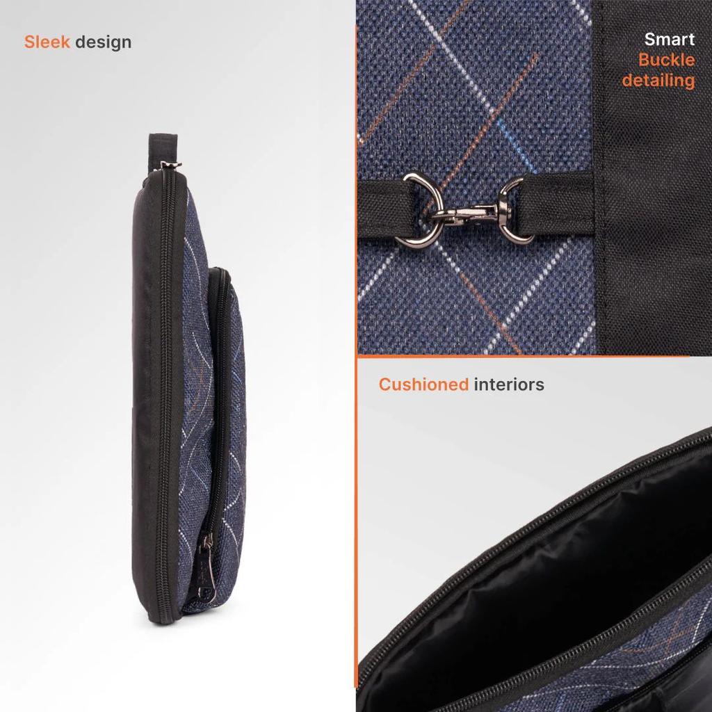 Bombay Tartan Signature Laptop Sleeve - 14inch (Black)