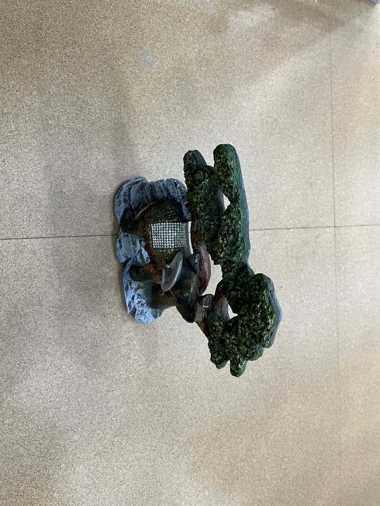 Tree Trunk Elephant Statue | Sculpture | Bronze | Green