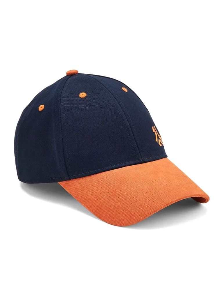 Dual Color Cotton Navy Unisex Cap — photo 5
