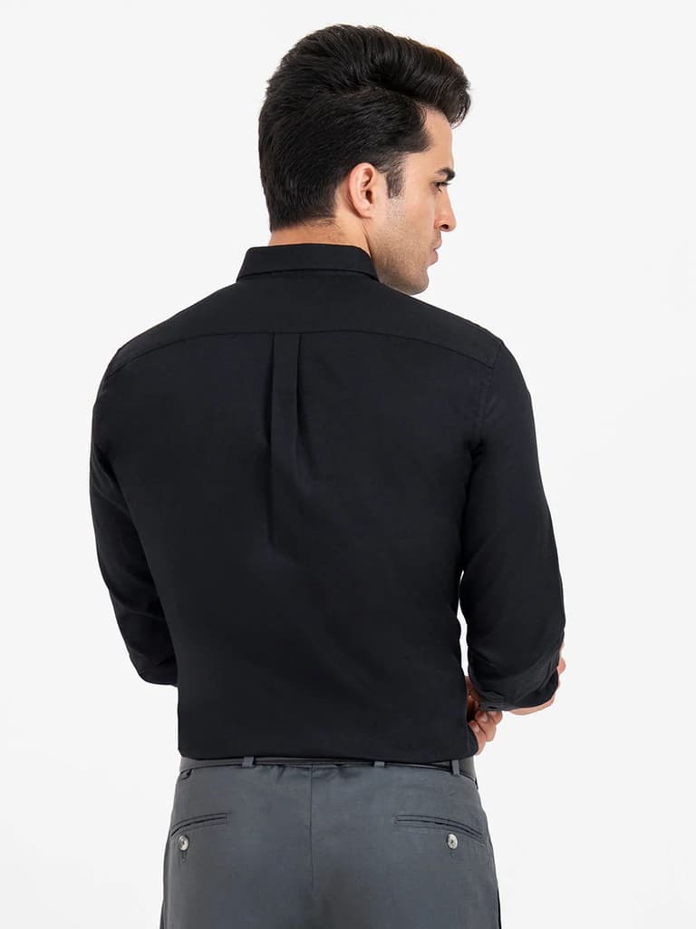 Shirts for Men in Black | Birdeye Full Sleeve Formal Shirt — photo 3