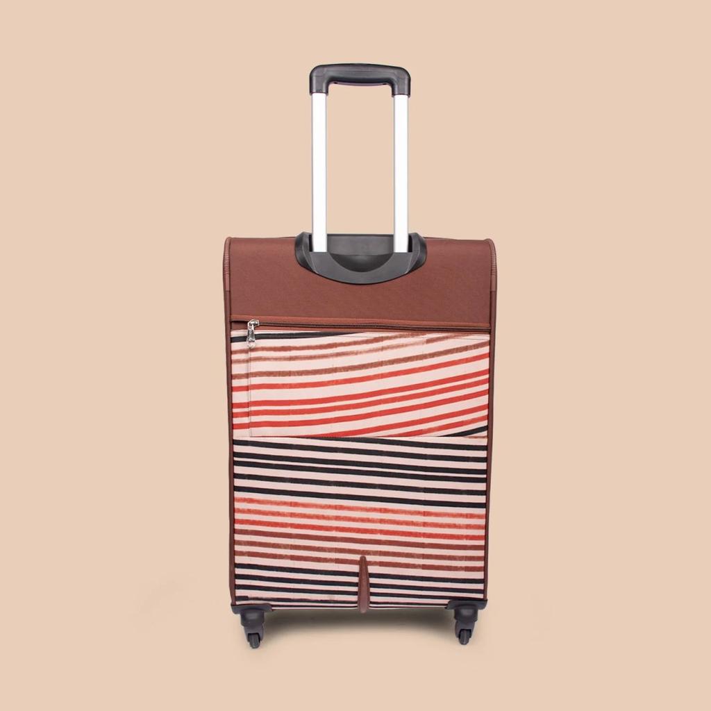 Qutub Stripes Avasa Trolley Bag Combo (Cabin & Large)