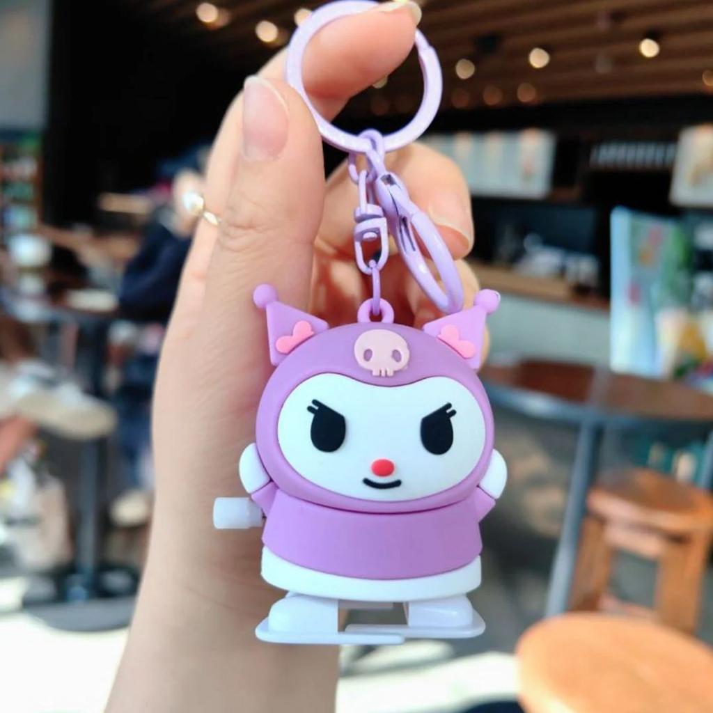 Sanrio Kuromi Keychain | Kawaii Cartoon Clockwork Doll — photo 6