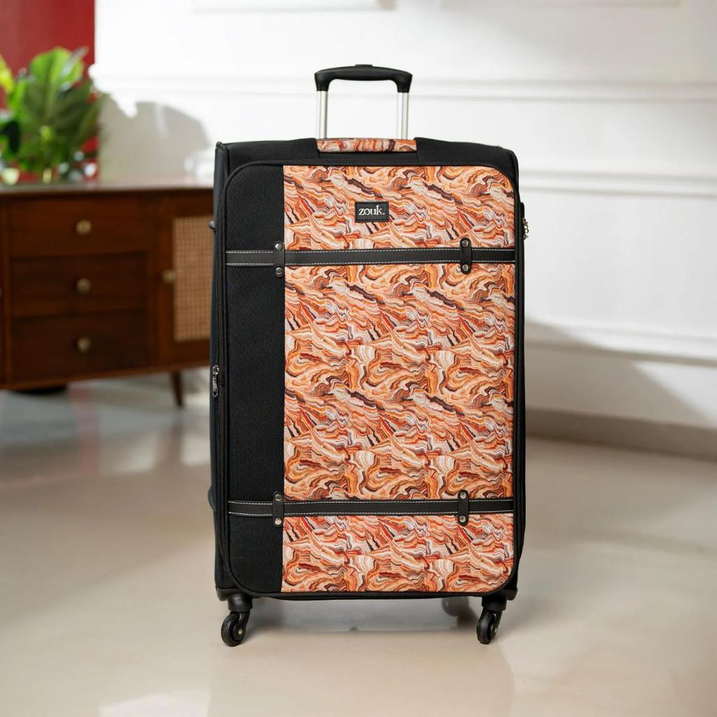 Nicobar Coral Saira Trolley Bag - Black (Large)