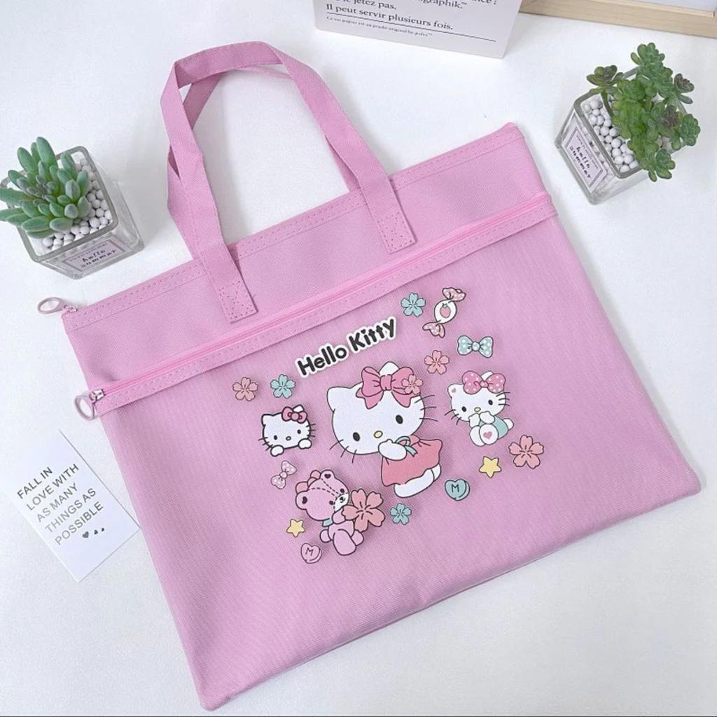 Kuromi Theme Tote Bag | Stylish Zipped Canvas Bag — photo 4